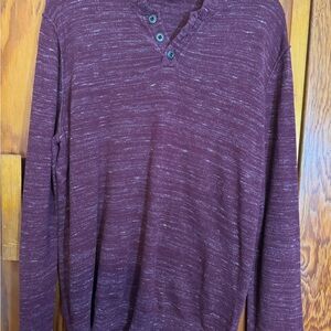 Express Men's Burgundy Crewneck Sweater